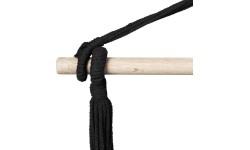 Hamakai Spokey: Hamakas / sėdimoji dalis juoda balta Spokey BENCH ETNO