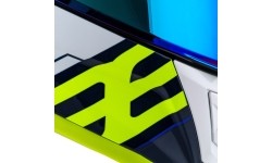 Full Face Helmets Cassida: Motociklininko šalmas Cassida Aero Drome Blue/Fluo Yellow/Light Blue/White Blue/White