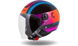 Scooter Helmets Cassida: Motociklininko šalmas Cassida Handy Metropolis Black/Teal/Gradient