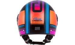 Scooter Helmets Cassida: Motociklininko šalmas Cassida Handy Metropolis Black/Teal/Gradient