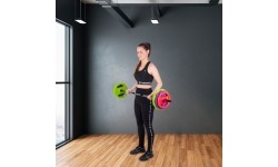 Grifų su svoriais komplektai inSPORTline: Štanga su svoriais inSPORTline Pumpino