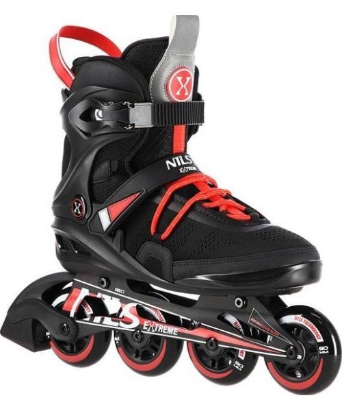 Fixed size rollers Nils Extreme: NA14124 JUODOS SPALVOS RIEDUČIAI NILS EXTREME
