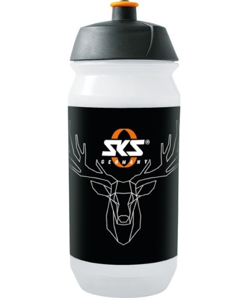 Canteens and Mugs : Drinking Bottle SKS Germany Deer, 500ml, Black/White