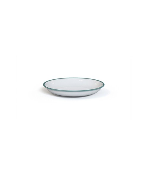 Dishes Origin Outdoors: Enamel Plate Origin Outdoors Ocean Deep, 20cm, White