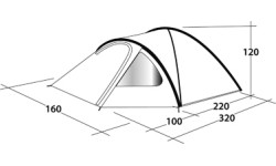 Tents Outwell: Palapinė Outwell Cloud 2, 2022