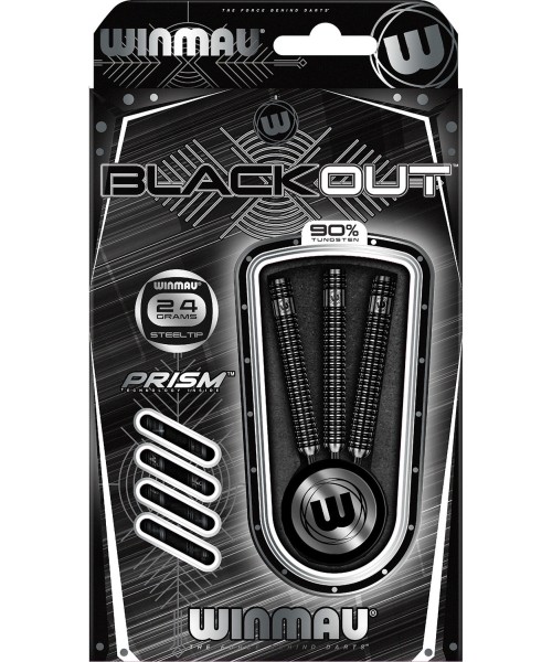 Smiginio strėlytės Winmau: Smiginio strėlytės Winmau Blackout Steel Tip 24 g