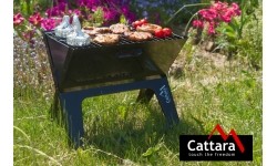 Coal Grills Cattara: Sulankstomas medžio anglių grilis PIRAN 28x43cm