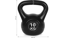 Dumbbells for Aerobics ModernHOME: Kettlebell kettle 10kg pratybų hantelis kamuolys fitneso svoris ModernHome