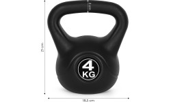 Aerobikos viniliniai ir neopreniniai hanteliai ModernHOME: Kettlebell kettle 4kg pratybų hantelis kamuolys fitneso svoris Mod...