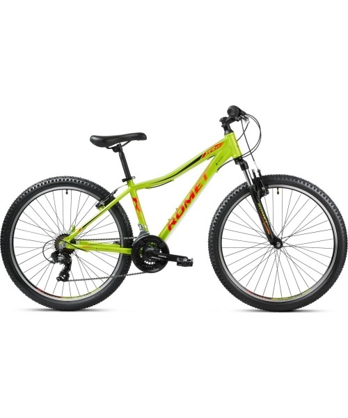 Dviračiai jaunimui ir suaugusiems Romet: Dviratis Romet Rambler R6.0 JR 2024 lemon-black-red