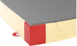 Mattresses & Tatami : ADDITIONAL SAFETY MAT - SINGLE DENSITY - PVC AND JERSEY COVER - 300 x 200 x 30 cm