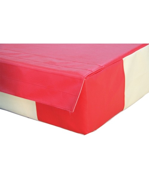 Mattresses & Tatami : STANDARD SAFETY MAT - SINGLE DENSITY - PVC COVER - WITH ATTACHMENT STRIPS - 300 x 200 x 20 cm