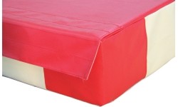 Mattresses & Tatami : STANDARD SAFETY MAT - SINGLE DENSITY - PVC COVER - WITH ATTACHMENT STRIPS - 300 x 200 x 20 cm
