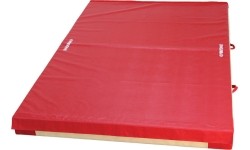 Mattresses & Tatami : STANDARD SAFETY MAT - SINGLE DENSITY - PVC COVER - WITH ATTACHMENT STRIPS - 300 x 200 x 20 cm