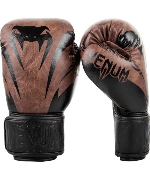 Boxing Gloves Venum: Bokso pirštinės Venum Impact - Juodos/rudos spalvos