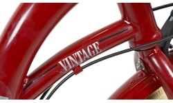 Dviračiai jaunimui ir suaugusiems : Dviratis AZIMUT Vintage TX-7 26" 2023 burgund-cream shiny