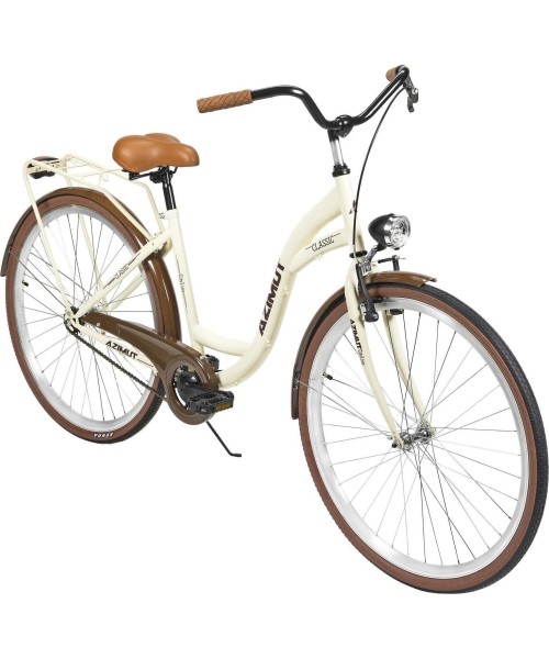 City Bikes : Dviratis AZIMUT Classic 28" 2023 cream