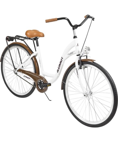 City Bikes : Dviratis AZIMUT Classic 28" 2023 white