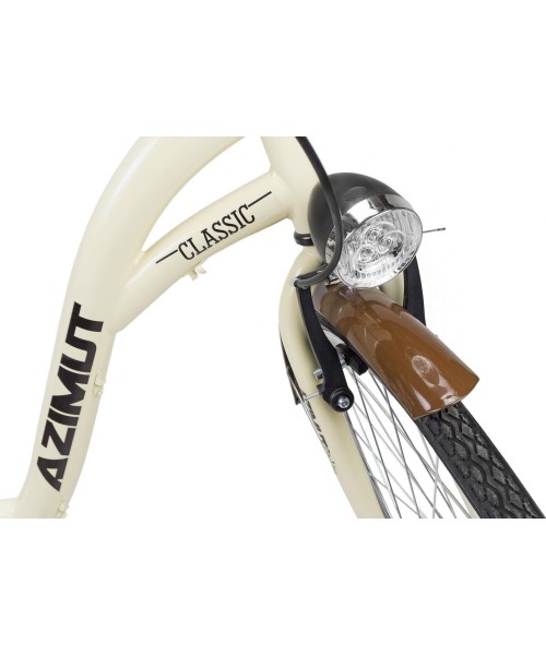 City Bikes : Dviratis AZIMUT Classic 26" 2023 cream