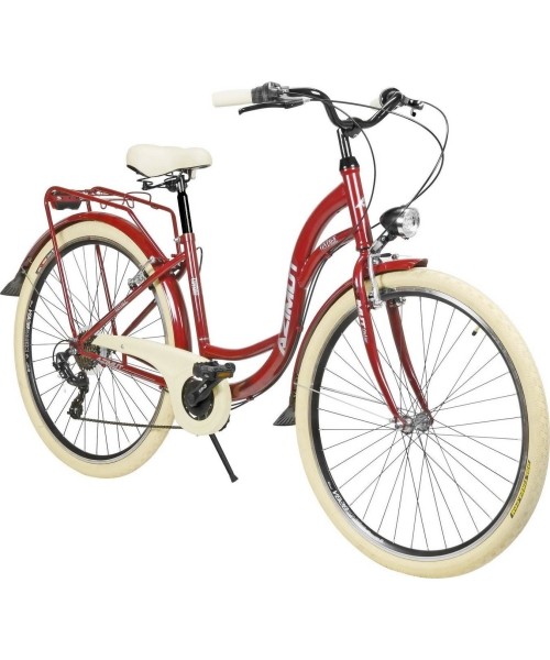 City Bikes : Dviratis AZIMUT Vintage TX-7 28" 2023 burgund-cream shiny