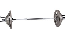 Hantelių rinkiniai inSPORTline: Olympic Plate-Loaded Barbell Set inSPORTline Hamerton 120 cm/50 mm 45 kg