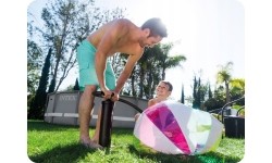 Inflatable Camping Mats Intex: Dvigubas "Quick III" stūmoklinis rankinis siurblys "Intex" 68615