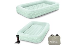 Pripučiami stovyklavimo kilimėliai Intex: Pripučiamas vaikiškas čiužinys su pompa Intex