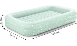 Pripučiami stovyklavimo kilimėliai Intex: Pripučiamas vaikiškas čiužinys su pompa Intex