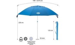 Umbrellas Nils: NC7822 PAPLŪDIMIO SKĖTIS XL NILS CAMP