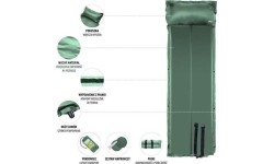 Inflatable Camping Mats Nils Camp: NC4008 ŽALIAS SAVAIME PRIPUČIAMAS KILIMĖLIS NILS CAMP