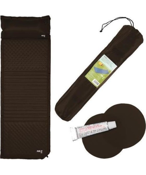Inflatable Camping Mats Nils Camp: NC4001 JUODAS SAVAIME PRIPUČIAMAS KILIMĖLIS NILS CAMP