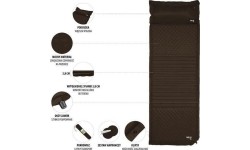 Inflatable Camping Mats Nils Camp: NC4001 JUODAS SAVAIME PRIPUČIAMAS KILIMĖLIS NILS CAMP