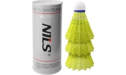 Badmintono plunksnelės Nils: Nailoniniai badmintono plunksniukai Nils NBL6303, 3 vnt.