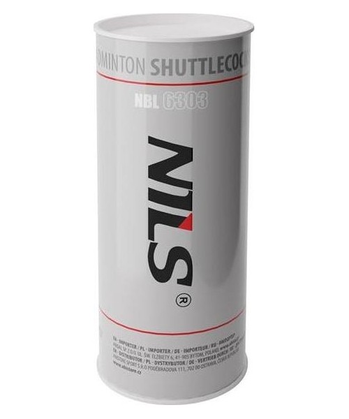 Badmintono plunksnelės Nils: Nailoniniai badmintono plunksniukai Nils NBL6303, 3 vnt.