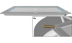 Trampoline Spare Parts BERG: Spring To Secure Padding Strap (4x)
