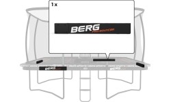 Trampoline Spare Parts BERG: Ultim Pro Bouncer - Straight Frame Tube Extension R