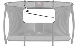 Batutų dalys ir aksesuarai BERG: Ultim Safety Net Deluxe - Set Tent Tubes 330 (.00/.01)