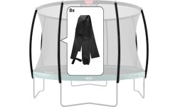 Batutų dalys ir aksesuarai BERG: Safety Net Deluxe - Pole Sleeves (8x)