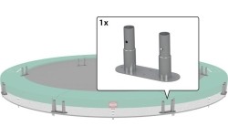 Trampoline Spare Parts BERG: Champion - InGround frame foot 270+430