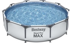 Viršžeminiai baseinai Bestway: Stovas baseinui 10 pėdų 305x76cm SteelPRO 3 in 1 BESTWAY