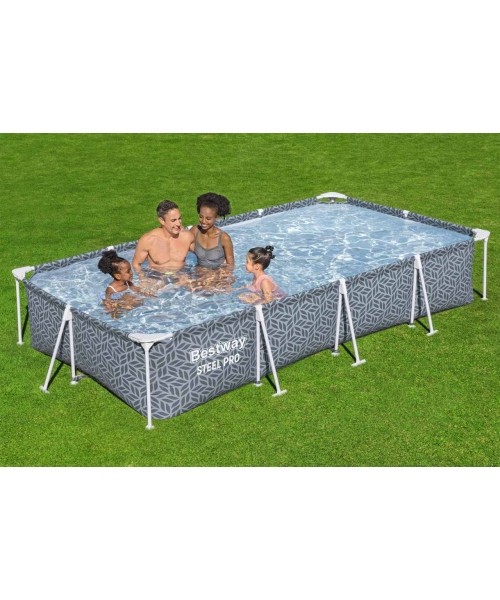 Viršžeminiai baseinai Bestway: Plieninis "Pro Frame" baseinas 366x201x66cm BESTWAY