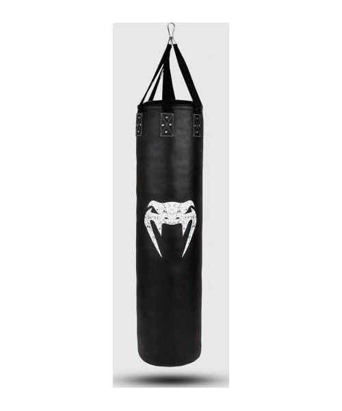 Bokso maišai Venum: Venum Challenger Heavy bag + Ceiling Hook - Black/White - Filled - 150cm
