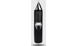 Bokso maišai Venum: Venum Challenger Heavy bag + Ceiling Hook - Black/White - Filled - 150cm