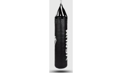 Bokso maišai Venum: Venum Challenger Heavy bag + Ceiling Hook - Black/White - Filled - 150cm