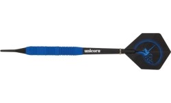 Darts Unicorn: Strėlytė Unicorn Core Plus gumuotas žalvaris mėlynas – 3 vnt,