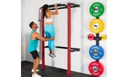 Barbell & Squat Stands HMS: SIENINIŲ LAIKIKLIŲ RINKINYS STR28 STRYPŲ LAIKIKLIS + STR29 SVORIŲ STOVAS HMS
