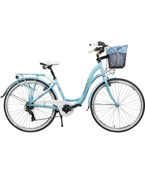 Dviračiai jaunimui ir suaugusiems : Dviratis AZIMUT Sarema 28" ALU TX-6 2023 turquoise