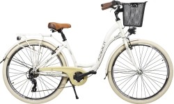Dviračiai jaunimui ir suaugusiems : Dviratis AZIMUT Sarema 28" ALU TX-7 2023 light cream shiny