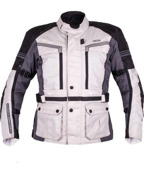 Men's Long Textile Jackets BOS: Men’s Touring Motorcycle Jacket BOS Maximum