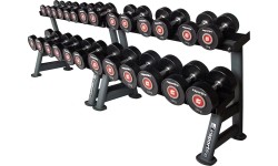 Chromuoti hanteliai inSPORTline: Single-Handed Dumbbell Set inSPORTline Profi 2 x 2-26 kg